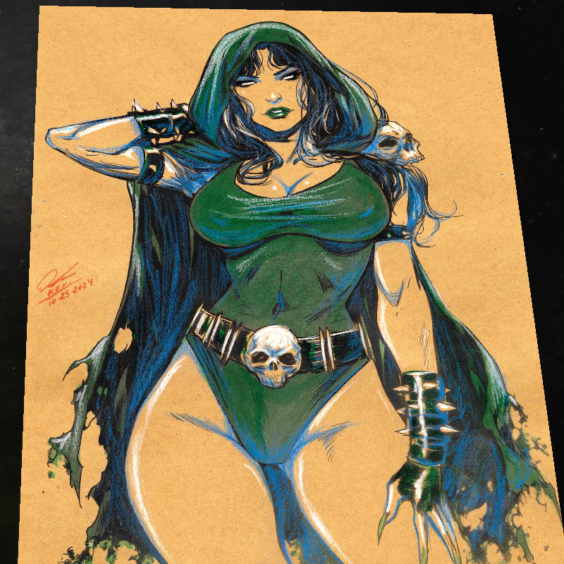 Doctor Doom Marvel Art Print Signed 8.5x11 | Art by Keyeske