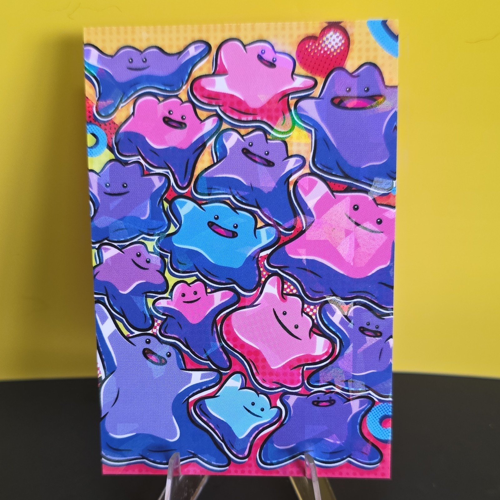 Ditto Chase Card-Pokémon Rocket Team Card Database Cracked Ice Holo ALT ART Ditto Chase Card-Pokémon Rocket Team Card Database Cracked Ice Holo ALT ART
