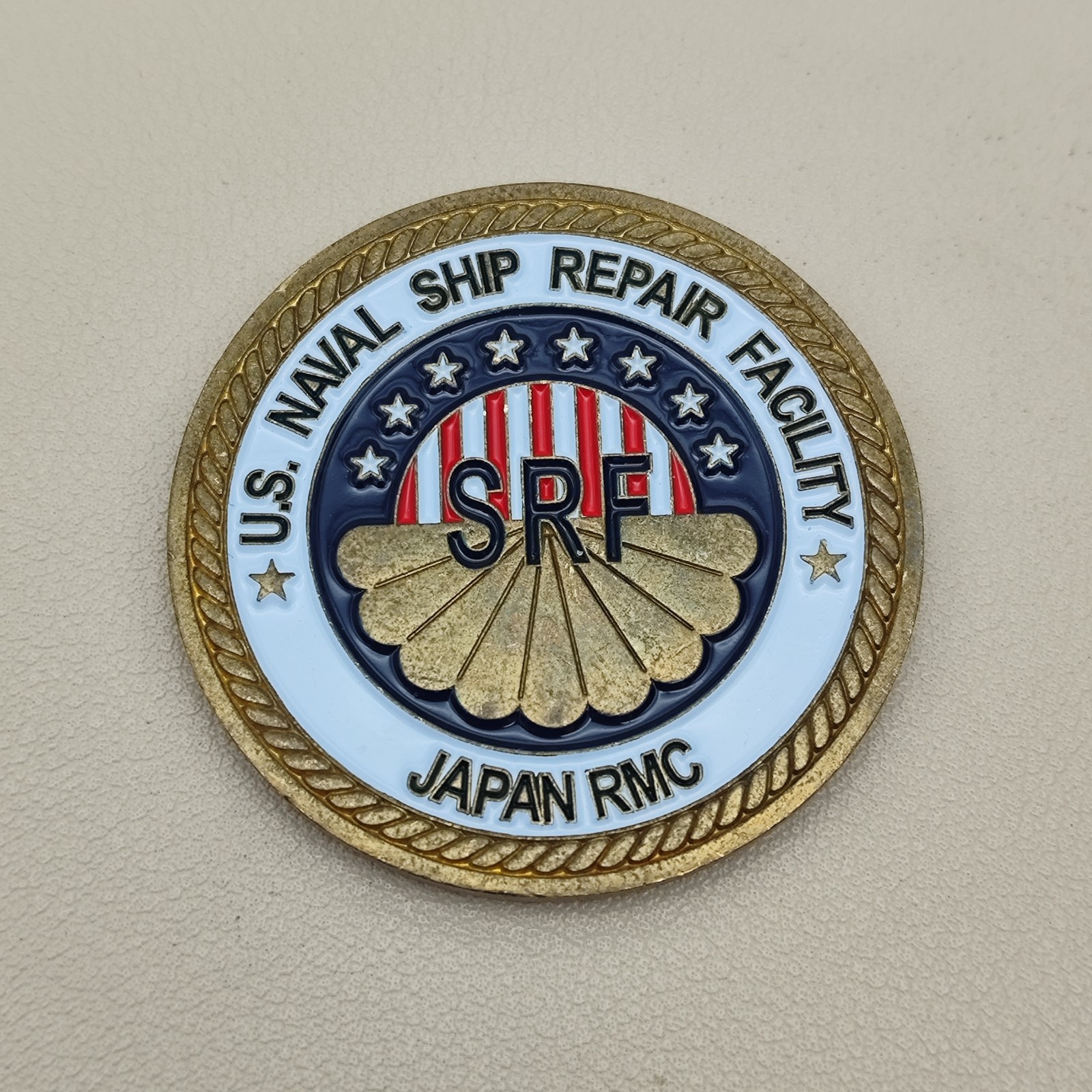 SRF US Naval Ship Repair Facility Japan RMC Challenge Coin