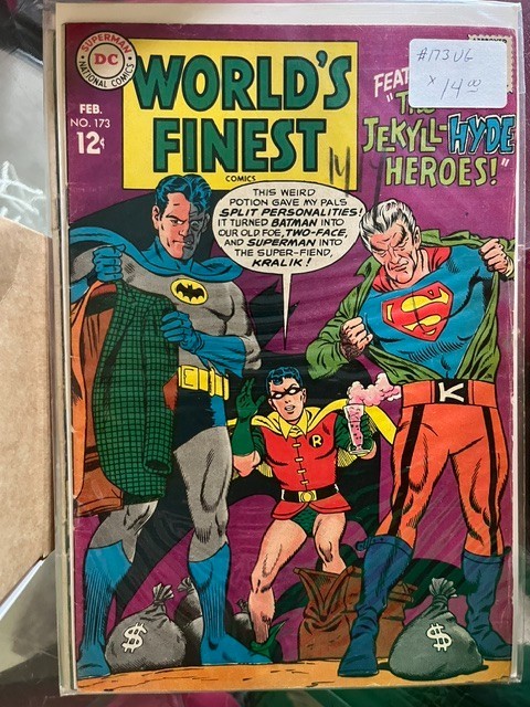 World’s Finest Comics #173 DC 1967 Superman Batman Silver Age Vintage