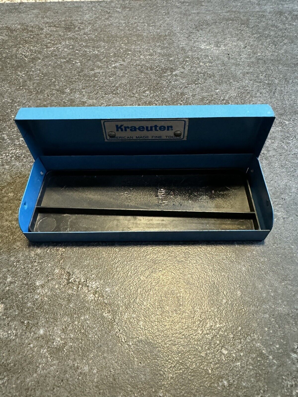 Vintage Kraeuter 1/4” Drive Metal Socket Box / Case With Tray USA