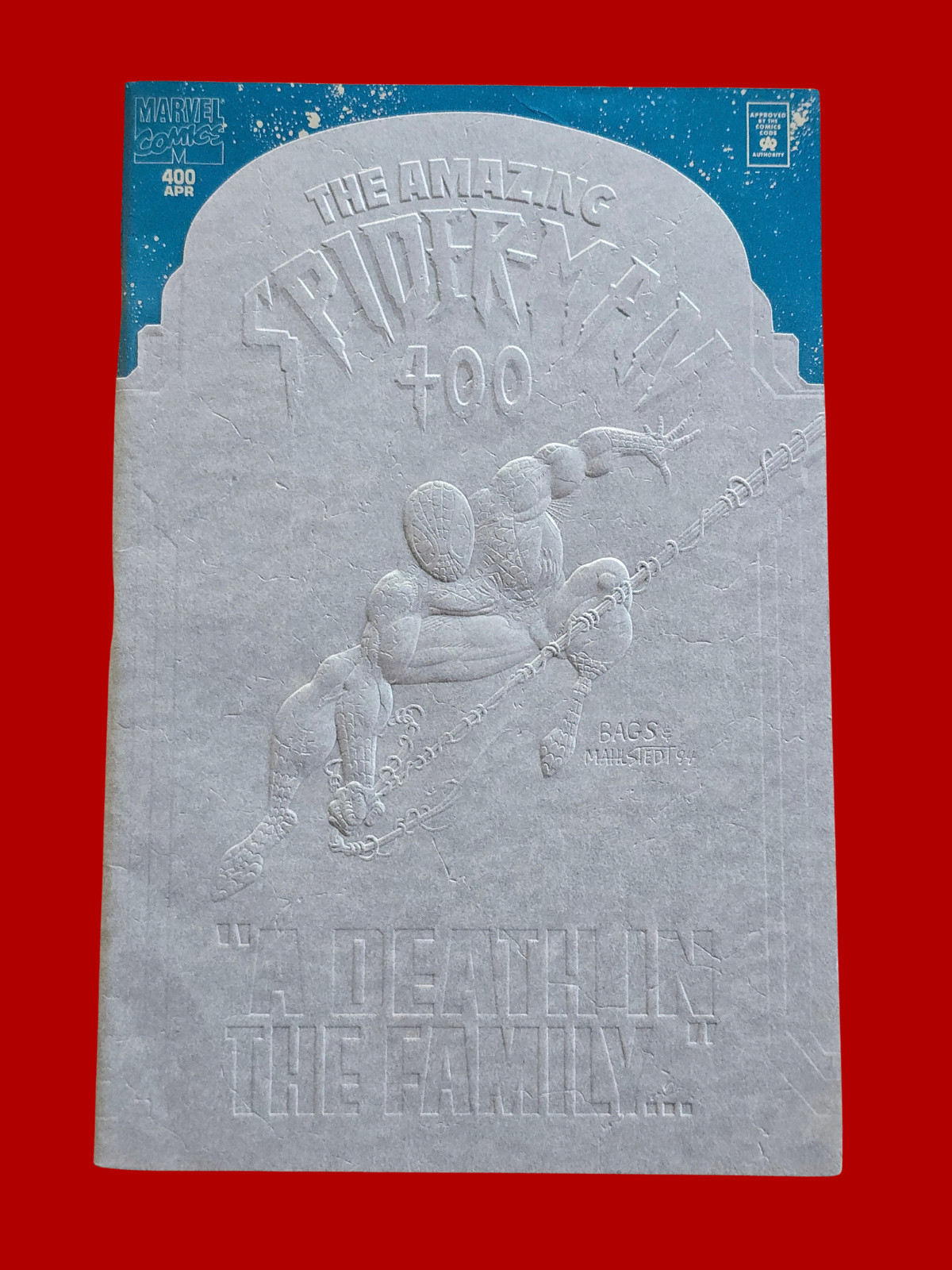 Amazing Spider-Man #400 White Embossed Tombstone Limited Edition Marvel 1995