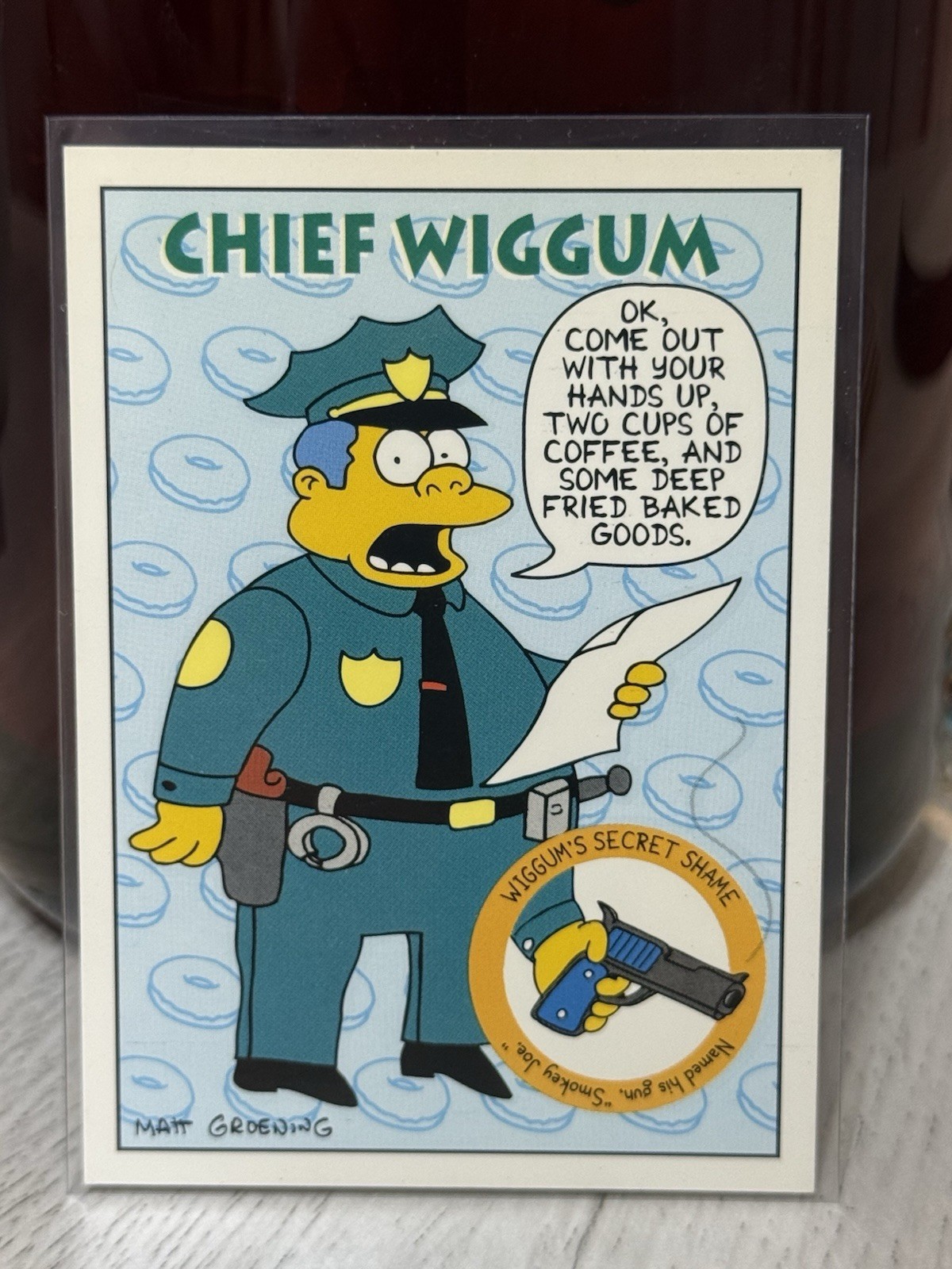 1993 SkyBox Bongo Comics Simpsons Chief Wiggum #S6