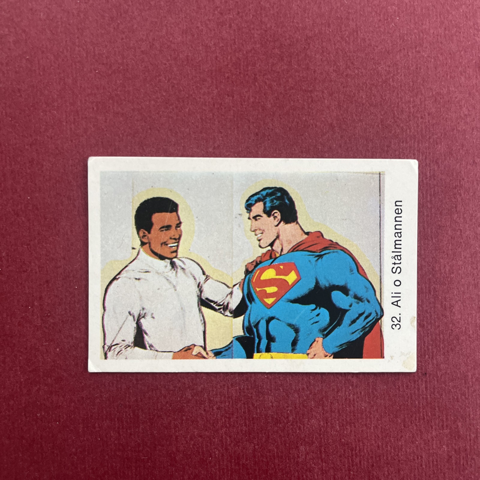 Muhammad Ali & Superman 1978 Swedish Samlarsaker #32 Trading Card