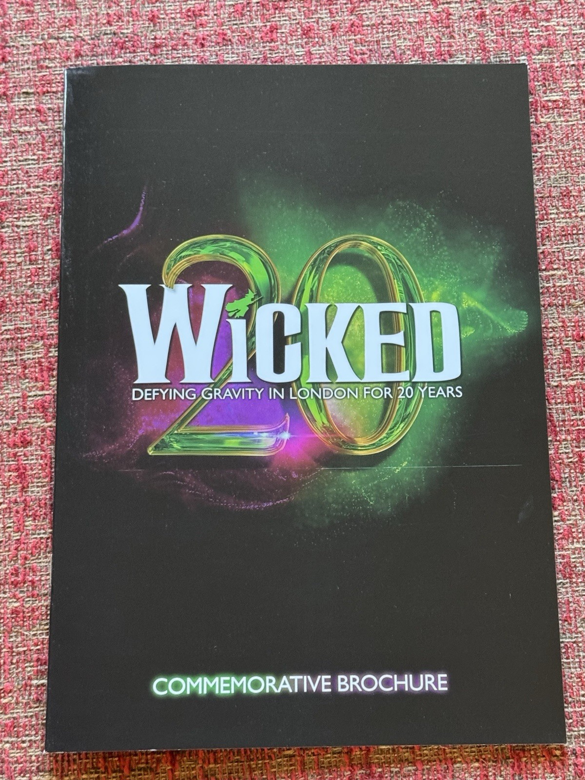 Rare * WICKED 20th Anniversary Commemorative Brochure Programme London Sept 2026