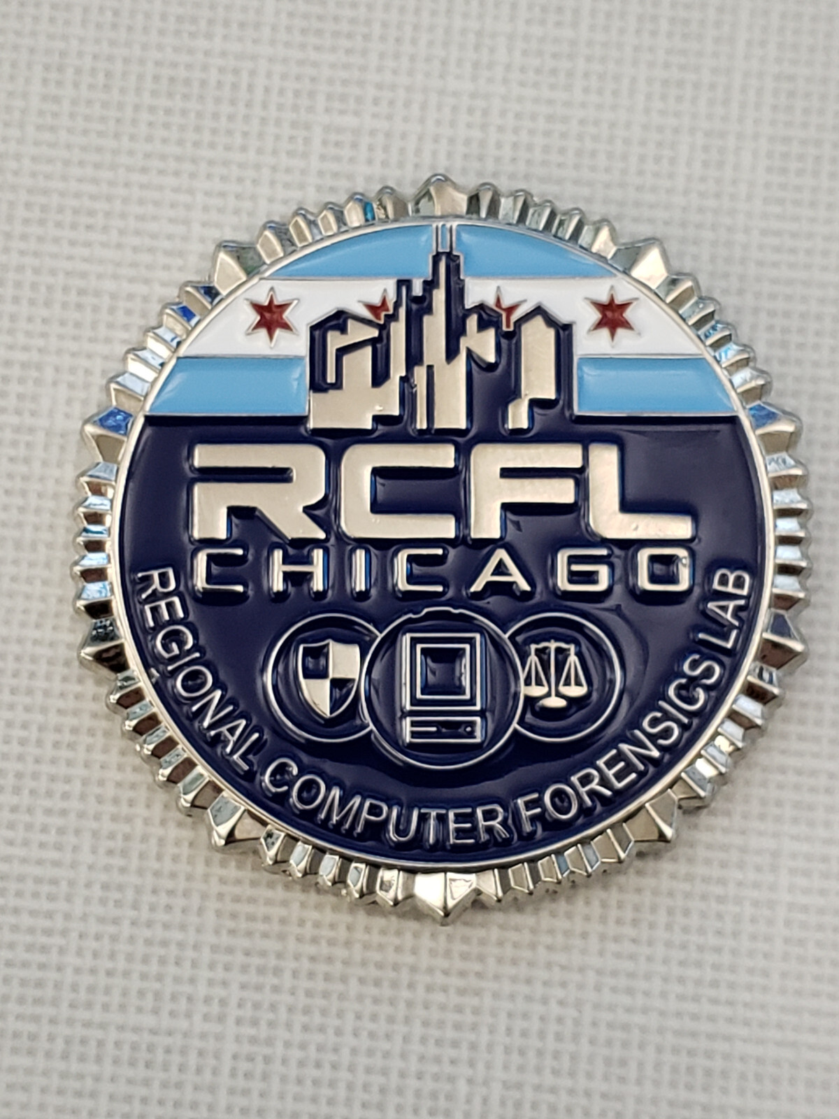 FBI Chicago RCFL Police Challenge Coin