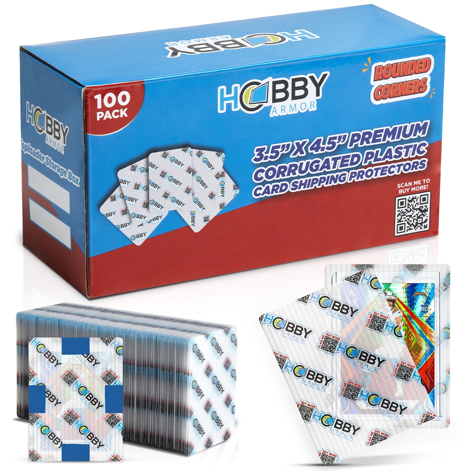 Hobby Armor Premium Plastic Trading Card Shipping Protectors 3.5