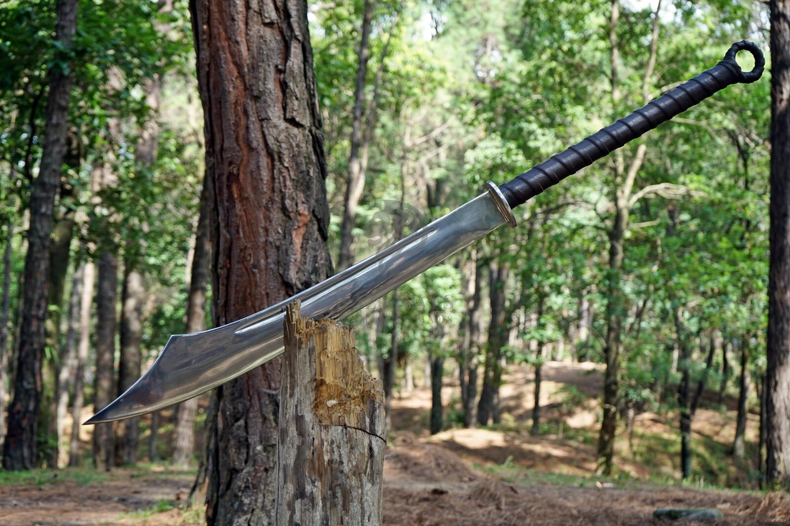 Handmade Pudao Sword 24 inch Long Handle Ancient Chinese Traditional Sword Handmade Pudao Sword 24 inch Long Handle Ancient Chinese Traditional Sword