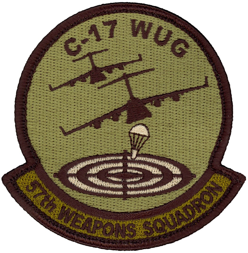 USAF 57th WEAPONS SQUADRON PATCH - C-17 WUG - OCP
