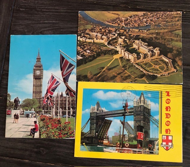 Vintage Winsor Castle/Big Ben & London Bridge Postcards