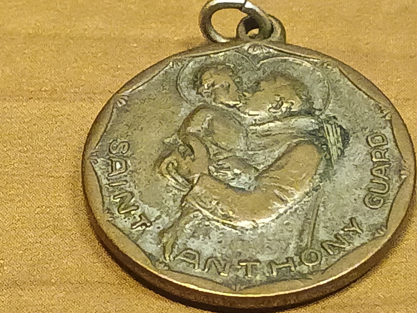 Vintage DBL Side Saint Anthony & Saint Christopher Medal Vintage DBL Side Saint Anthony & Saint Christopher Medal