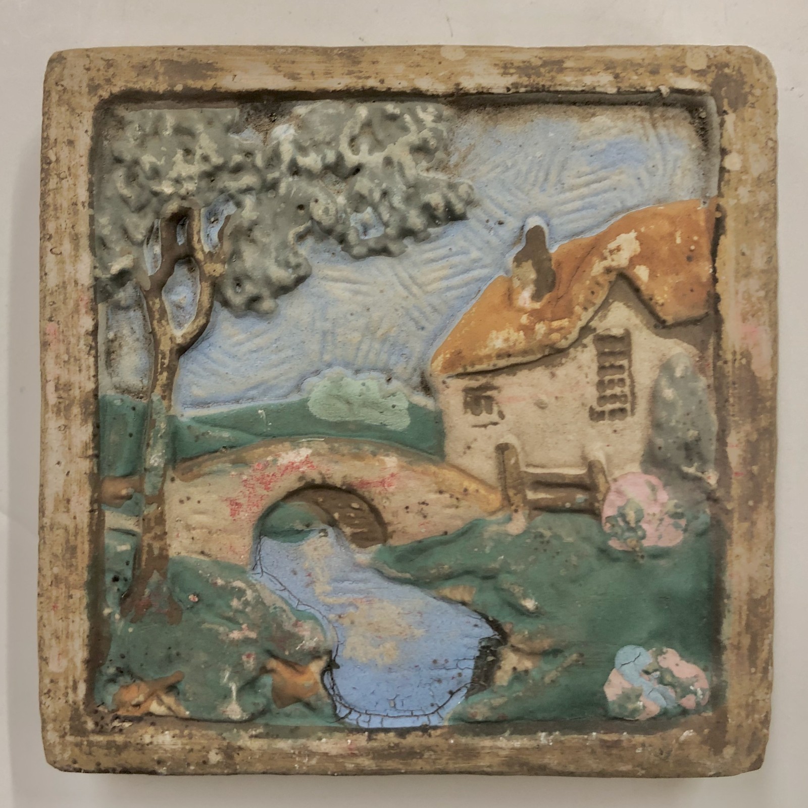 Claycraft Scenic Tile English Cottage by River