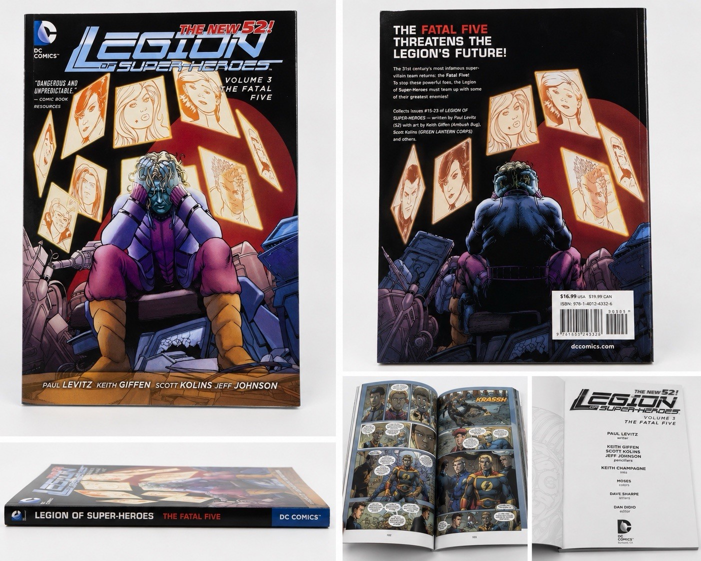 Legion of Super-Heroes Vol 3 The Fatal Five New 52 DC Comics TPB 2014
