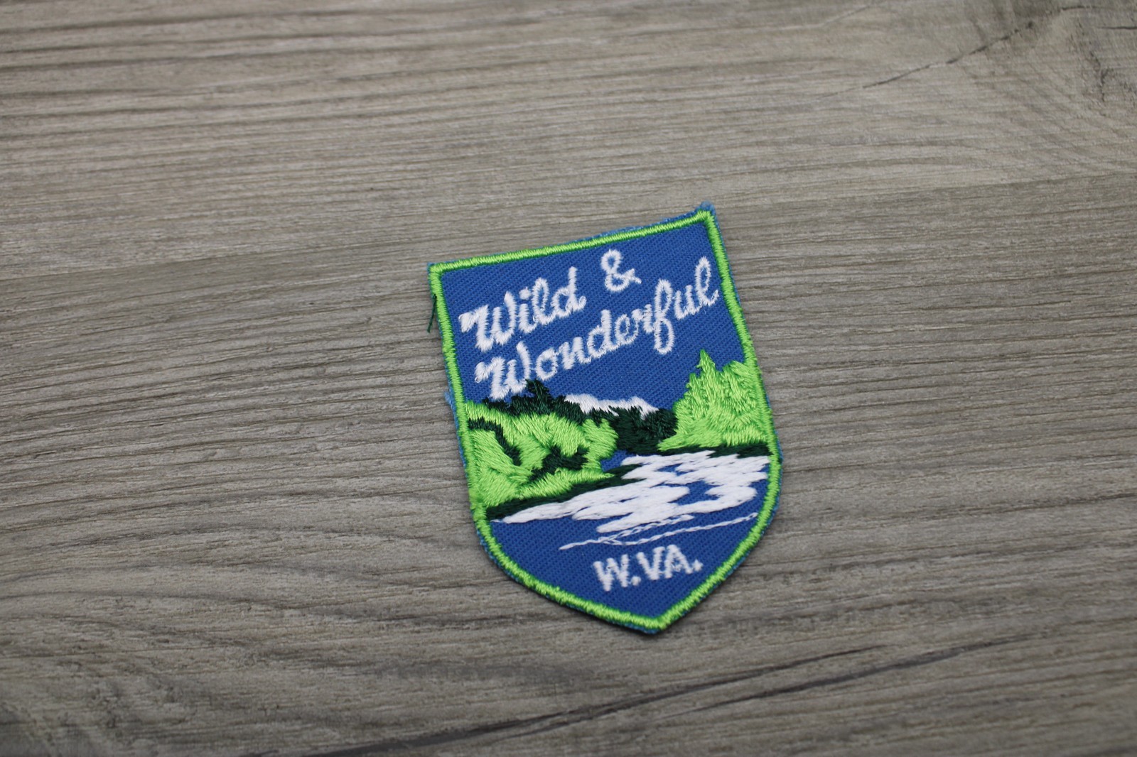 Vintage Wild & Wonderful West Virginia WV Embroidered Souvenir Patch River Vintage Wild & Wonderful West Virginia WV Embroidered Souvenir Patch River