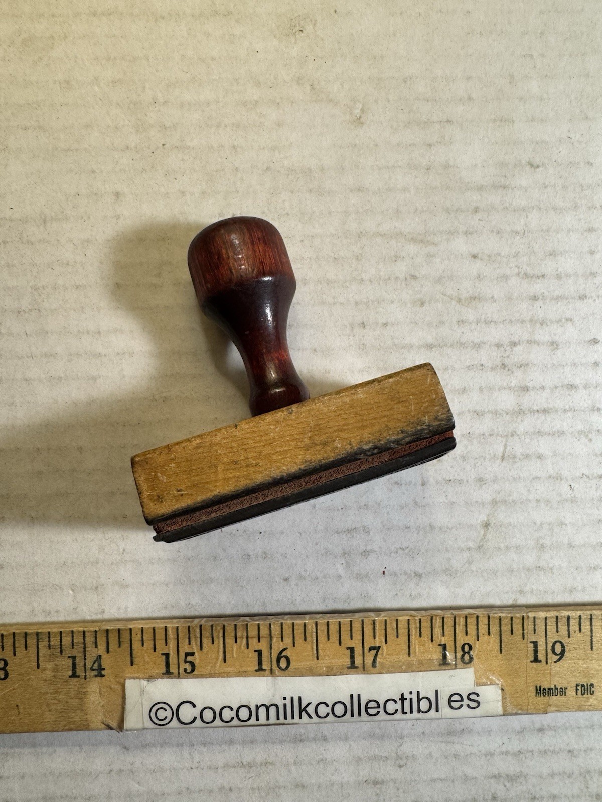 Vintage Yarnell Chevrolet Company Lucas Kansas GM Genuine Parts Ink Stamp