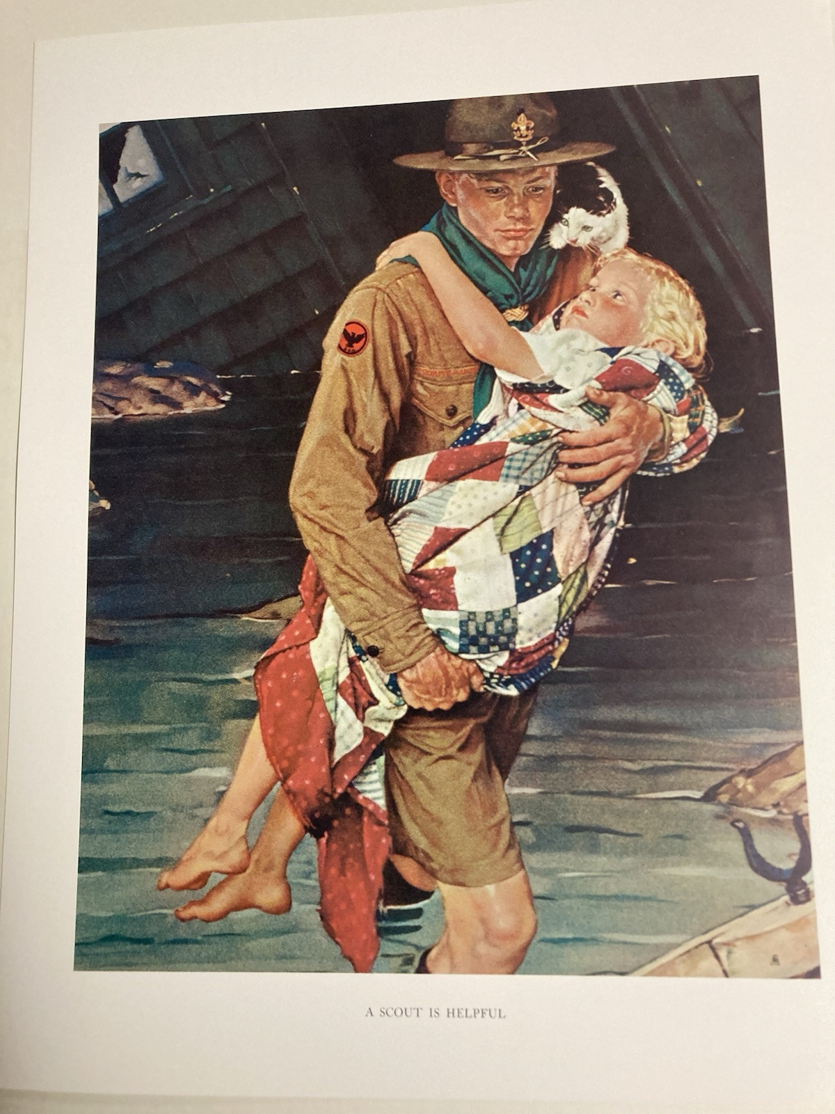 Norman Rockwell Boy Scout BSA 11”x14” Print “A Scout is Helpful”. Norman Rockwell Boy Scout BSA 11”x14” Print “A Scout is Helpful”.