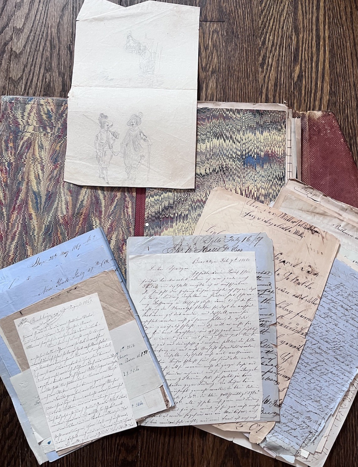 1830's to 1880's Lot of 69 Antique Letters English German Paper Ephemera 1830's to 1880's Lot of 69 Antique Letters English German Paper Ephemera