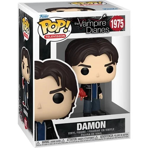 The Vampire Diaries Damon Funko Pop Vinyl Figure #1975 With Protector PRESALE