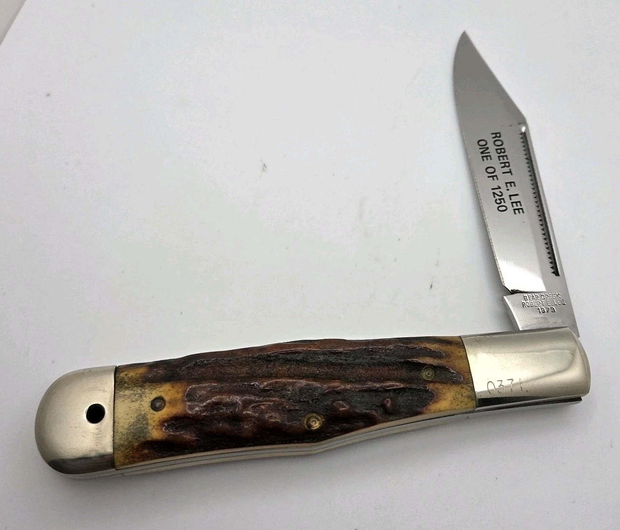 Taylor Cutlery Robert Lee 1979 Bear Creek Coke Bottle Stag Folding Pocket Knife