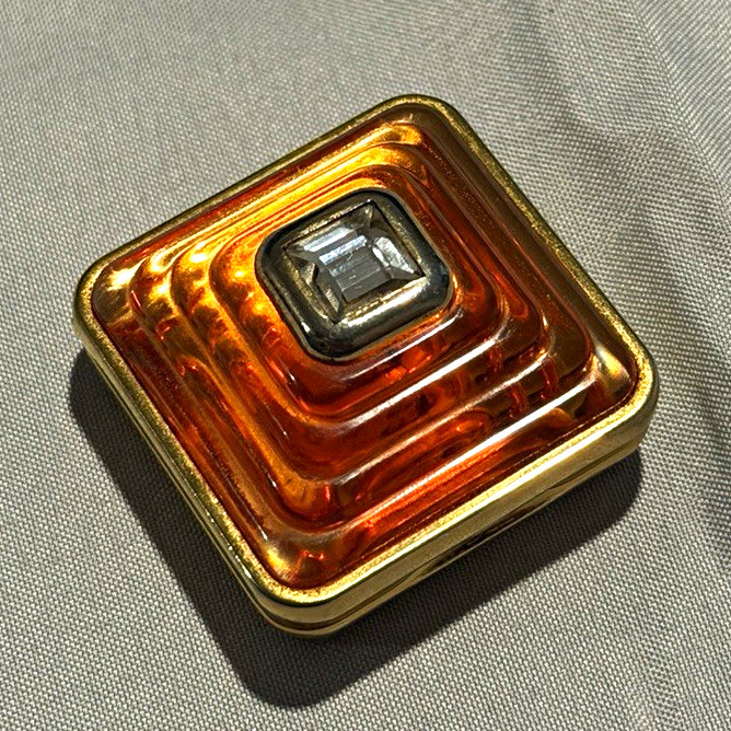 Vintage Lancôme Trésor Parfum Précieux Solid Perfume Compact Empty