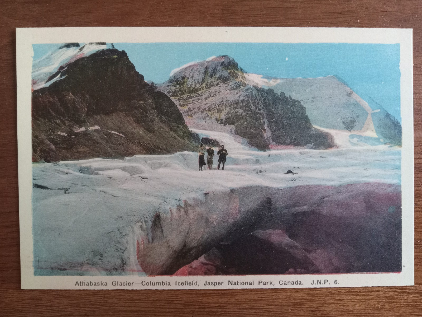 c1930s Athabaska Glacier, Columbia Icefield, Jasper NP, Alberta, Canada, PECO