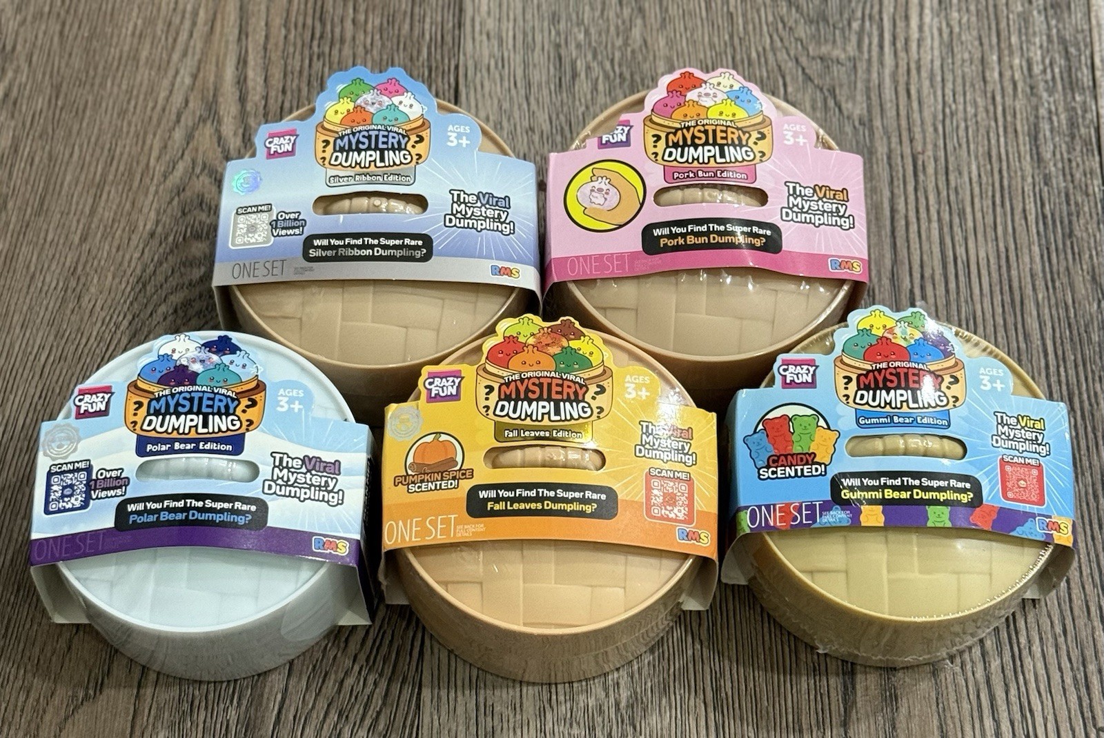 Five Below RMS Viral Squishy Mystery Dumpling Lot Of 5 - 100% Authentic