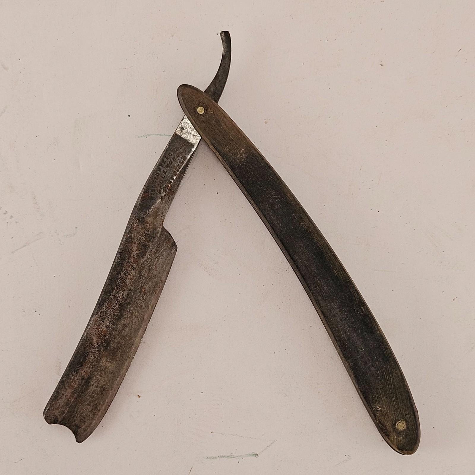 Antique Ibbotson Peace & Co Sheffield Straight Razor Eagle Works Antique Ibbotson Peace & Co Sheffield Straight Razor Eagle Works