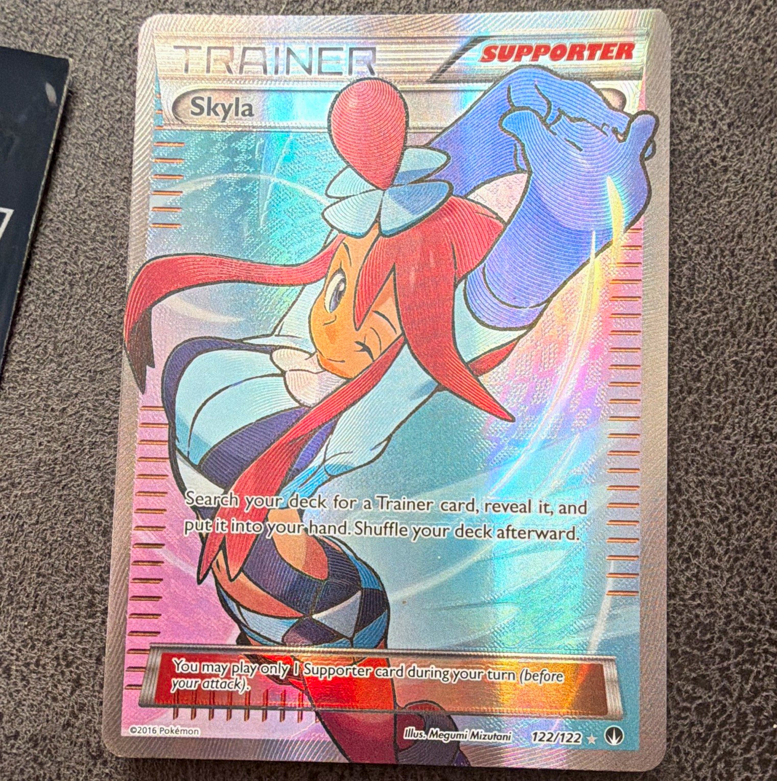 The Pokémon Company Pokémon TCG Skyla 122/122 Breakpoint Full Art Holo 2016