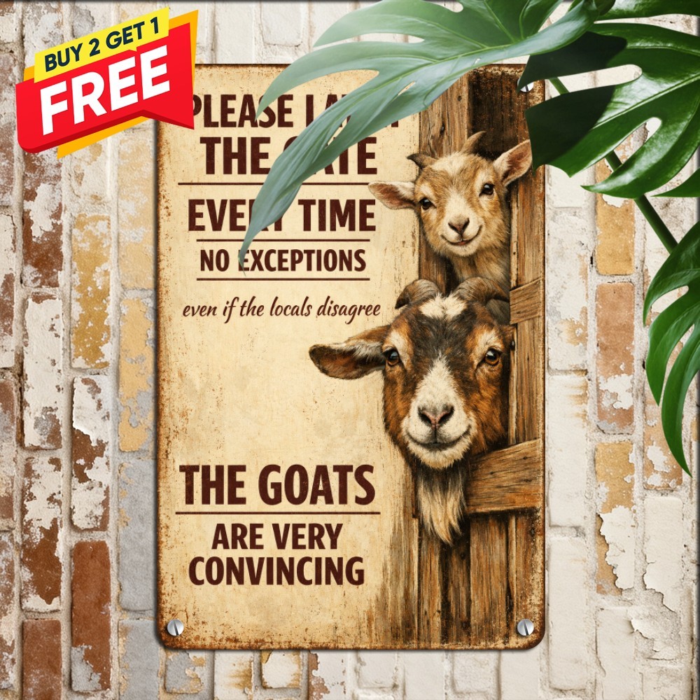 Durable Outdoor Metal Sign Funny Backyard Patio Wall Plaque 8x12 Decor