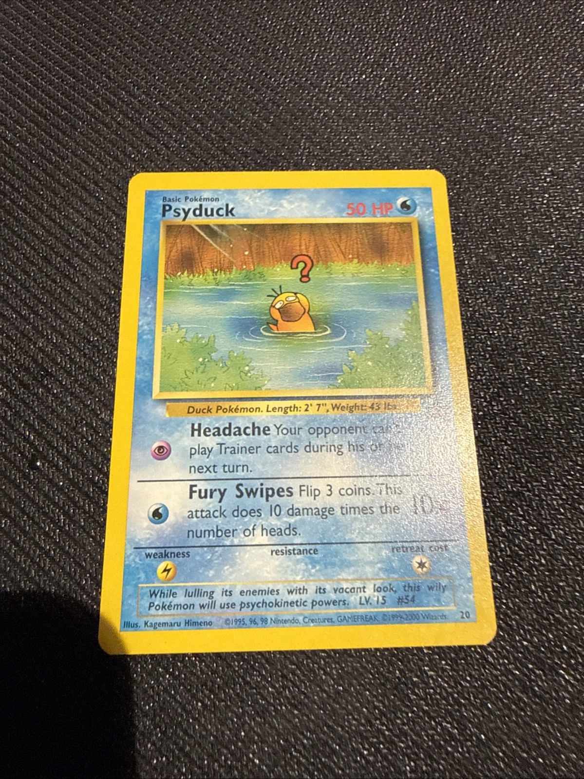 Pokemon TCG: Psyduck WoTC Black Star Promo #20 Near Mint (NM)