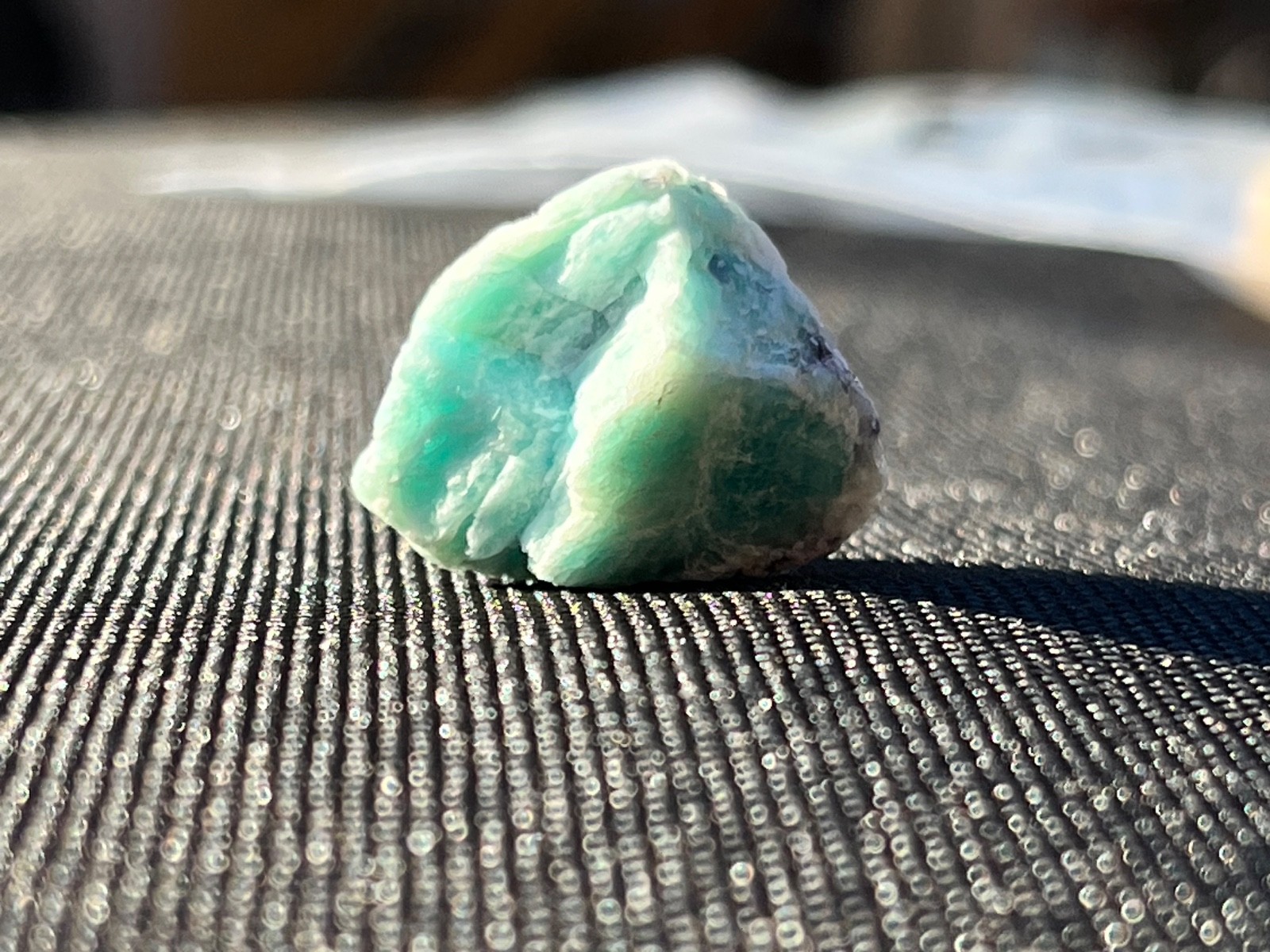 Amazonite  Stunning raw crystal self mined. Collectors piece