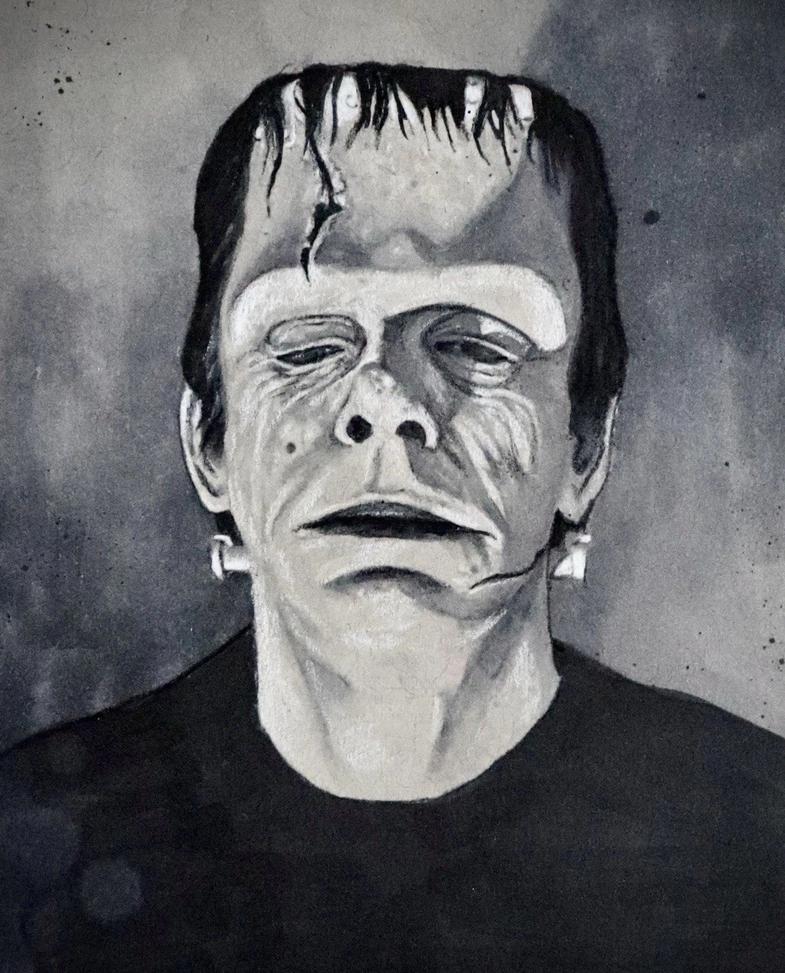 Frankenstein Universal Monsters Comic Art 4.5x6  Sketch Card Marvel DC Image IDW