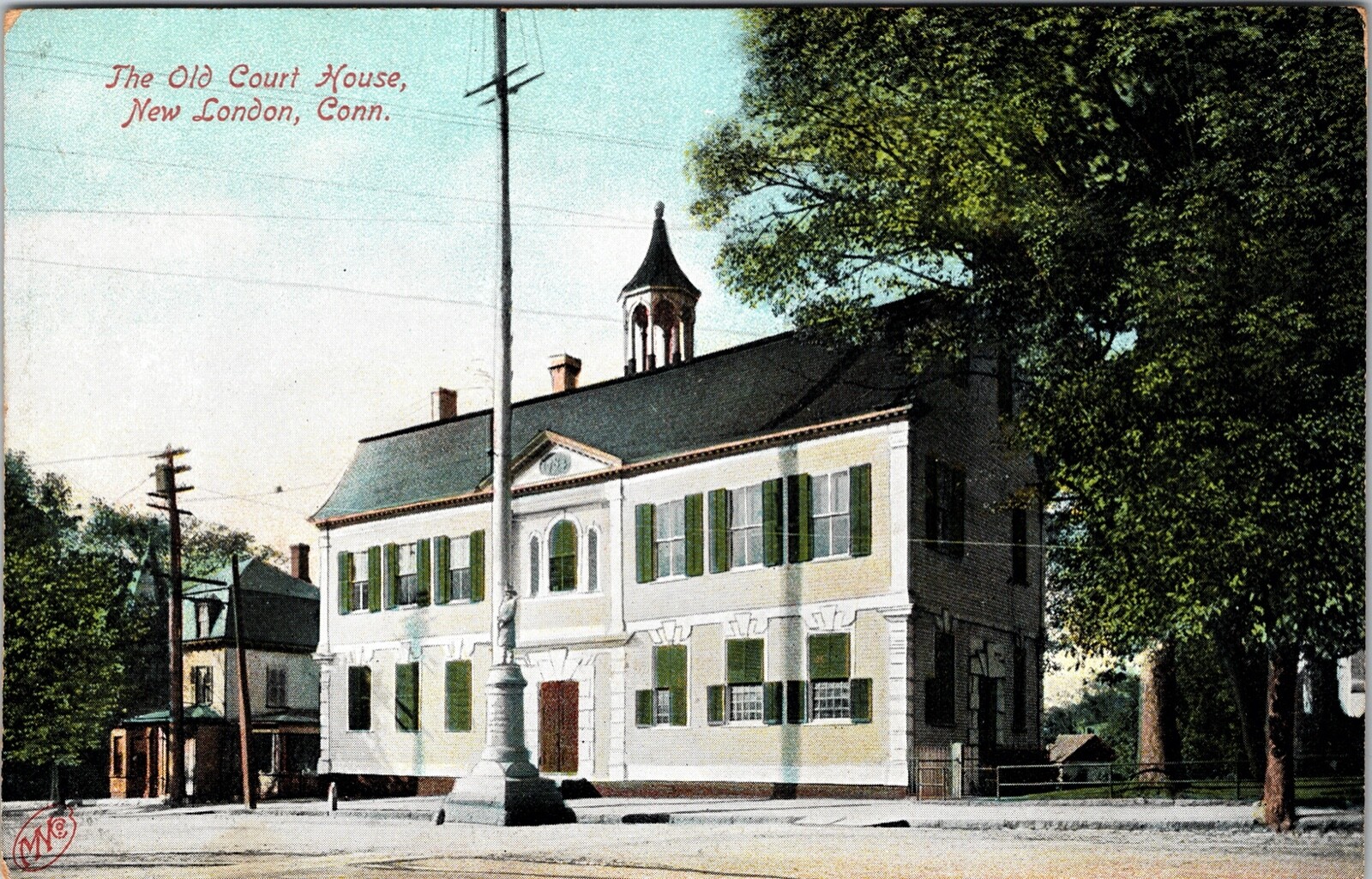 The Old Court House New London Conn. Undivided Back Unposted 1900s VTG Postcard 