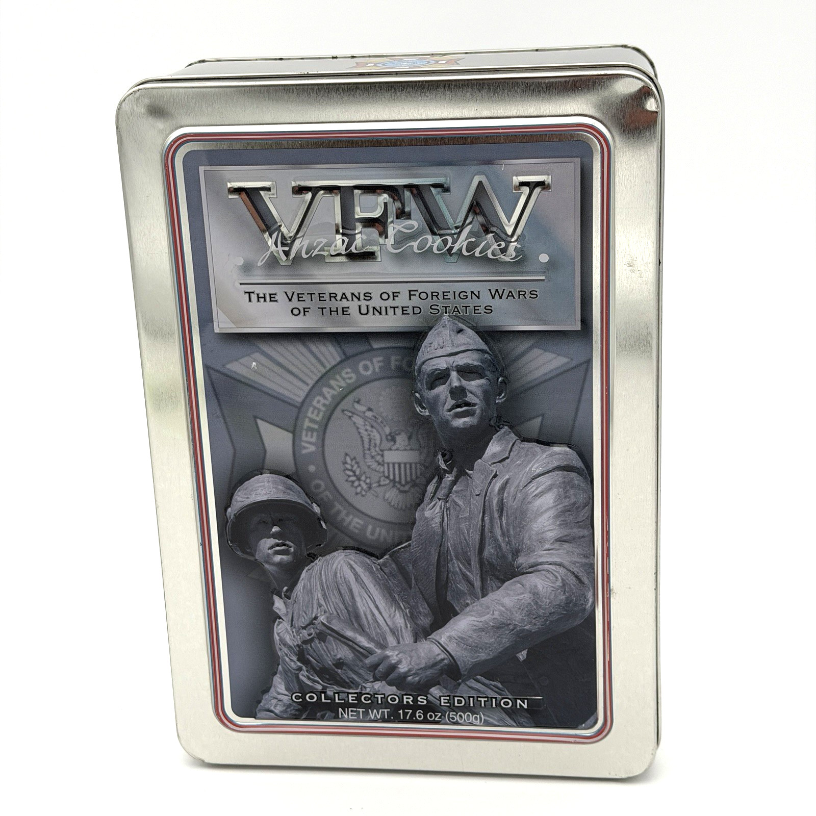 VFW Anzac Cookies Collector\'s Edition Metal Tin Empty Military Memorabilia VFW Anzac Cookies Collector\'s Edition Metal Tin Empty Military Memorabilia