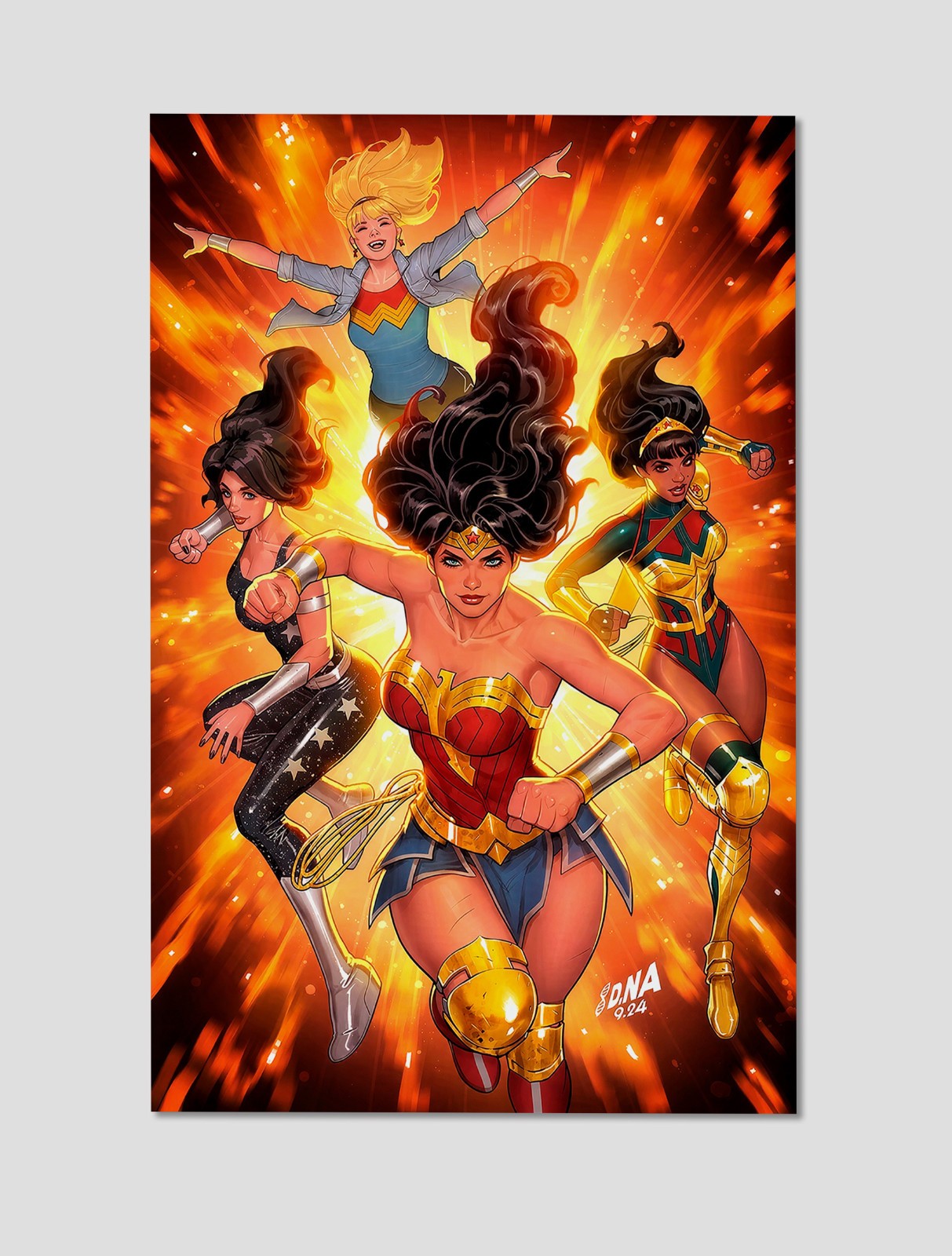 Wonder Woman DC Trinity Team-Up Giclee Print Poster 11x17 DC Comics Wall Art