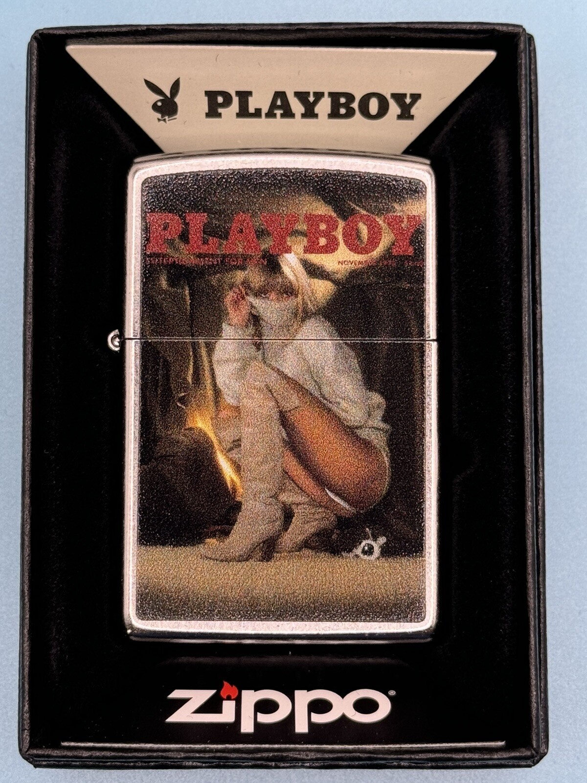 Playboy Magazine Cover Vintage November 1978 Zippo Lighter NEW In Box Rare Pinup