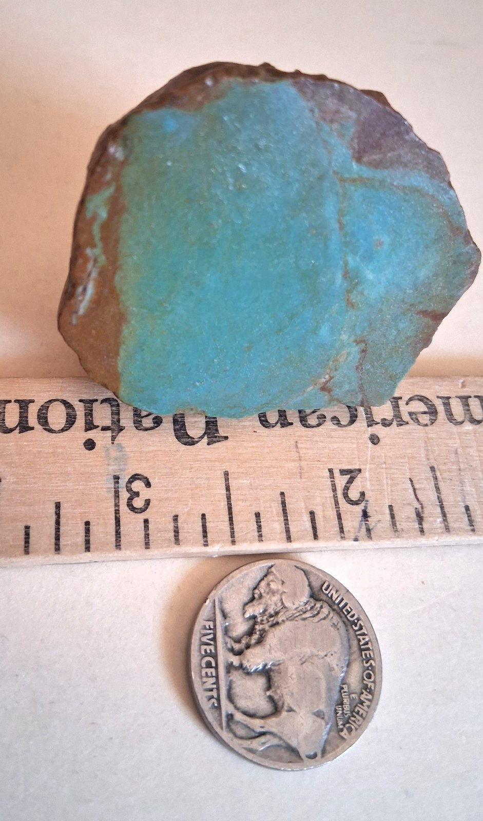 Turquoise Number 8 Mine Nevada 1 Gorgeous Piece 53.2 grams 1.8 oz MAKE OFFERS