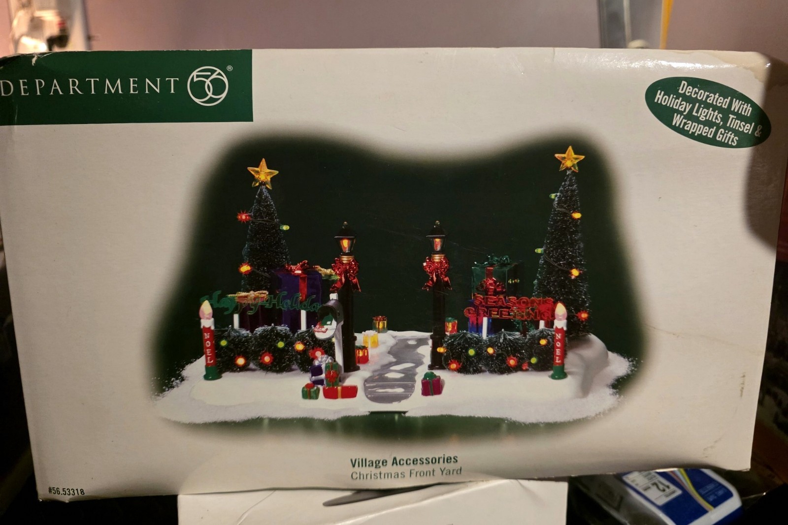 Christmas Front Yard Department 56 56.53318 Lighted Village Accessories w/Box