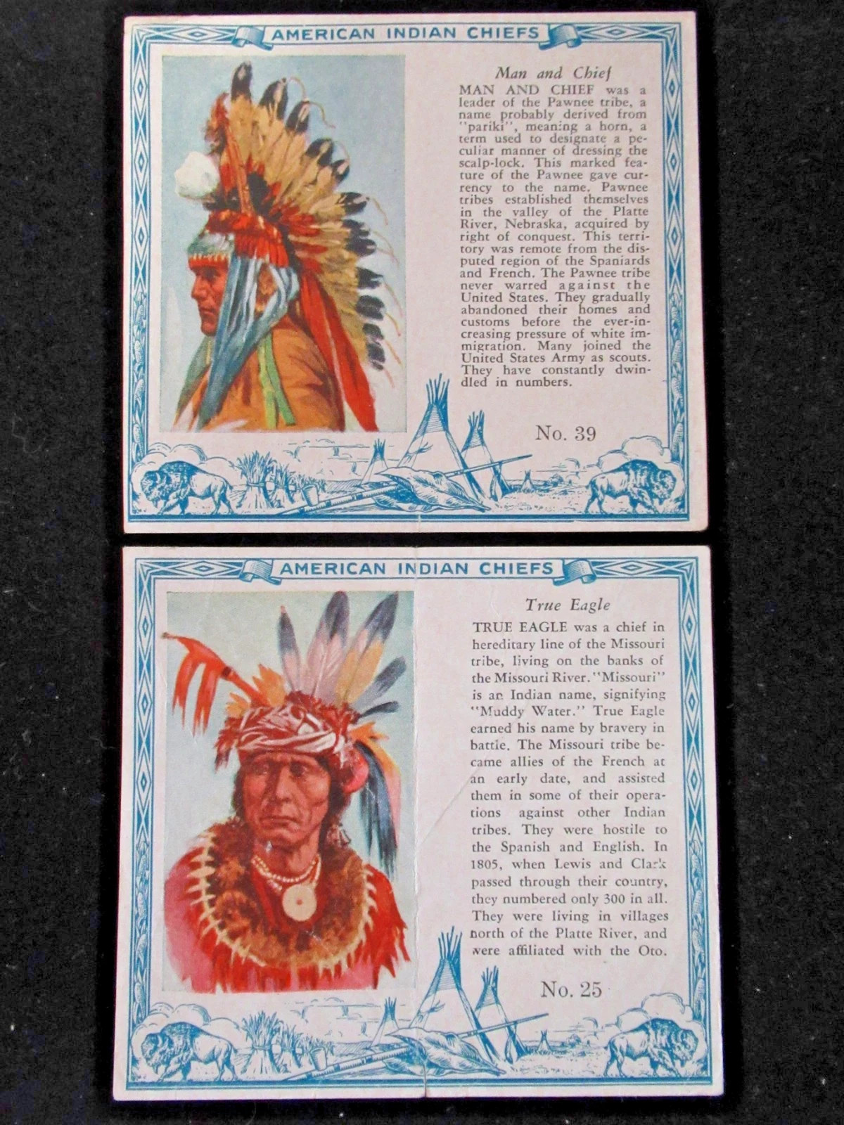 1954 Red Man Tobacco American Indian Chiefs - \
