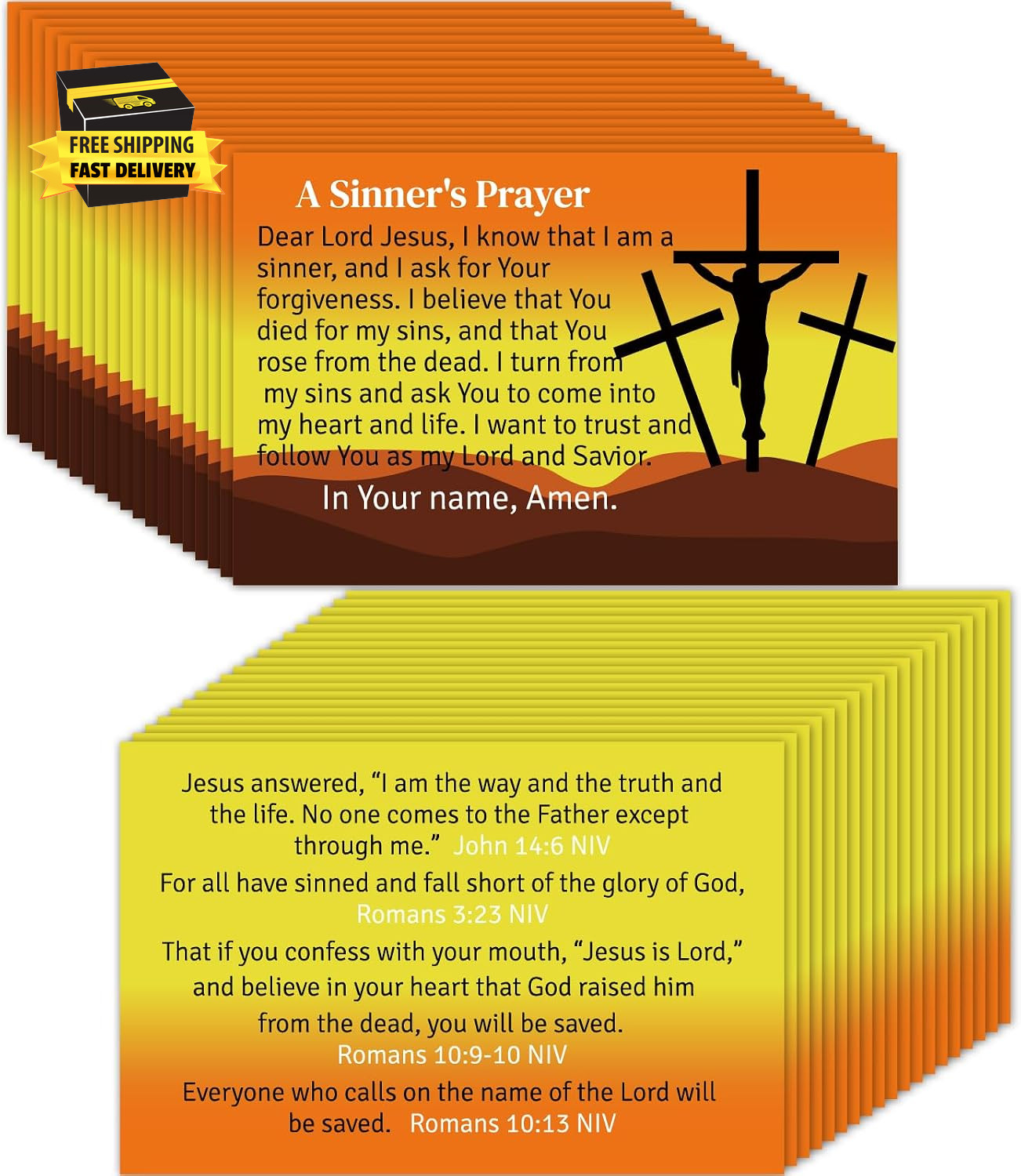 240 PCS Gospel Tracts Plan of Salvation Card Roman Road Bible Bookmarks Christia
