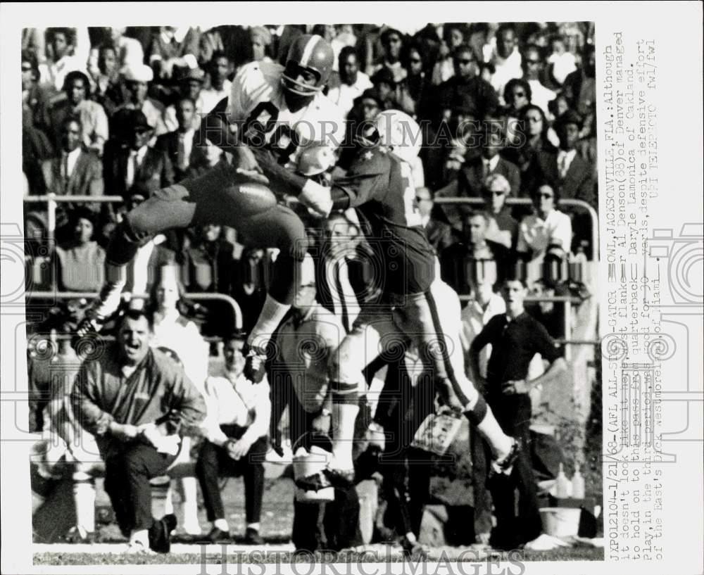 1968 Press Photo AFL All-Star game action at the Gator Bowl, Jacksonville FL