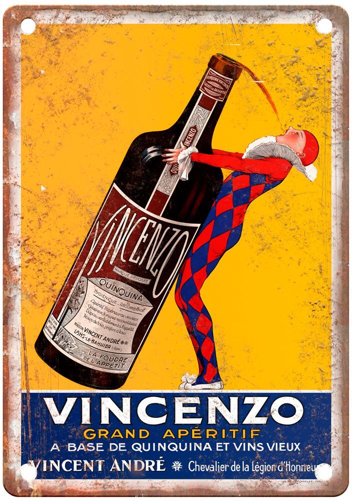 STALL, Joseph Vincenzo Grand Apéritif Liquor Poster Retro Look Sign E1324 STALL, Joseph Vincenzo Grand Apéritif Liquor Poster Retro Look Sign E1324