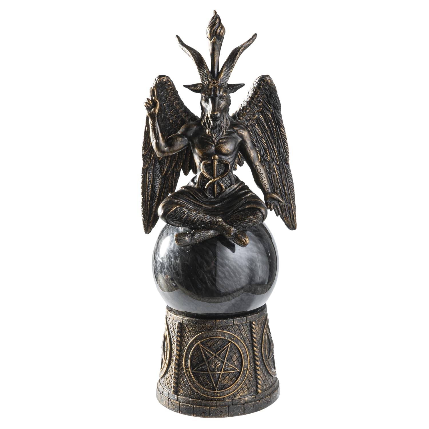 Pacific Giftware Baphomet Storm Ball Statue