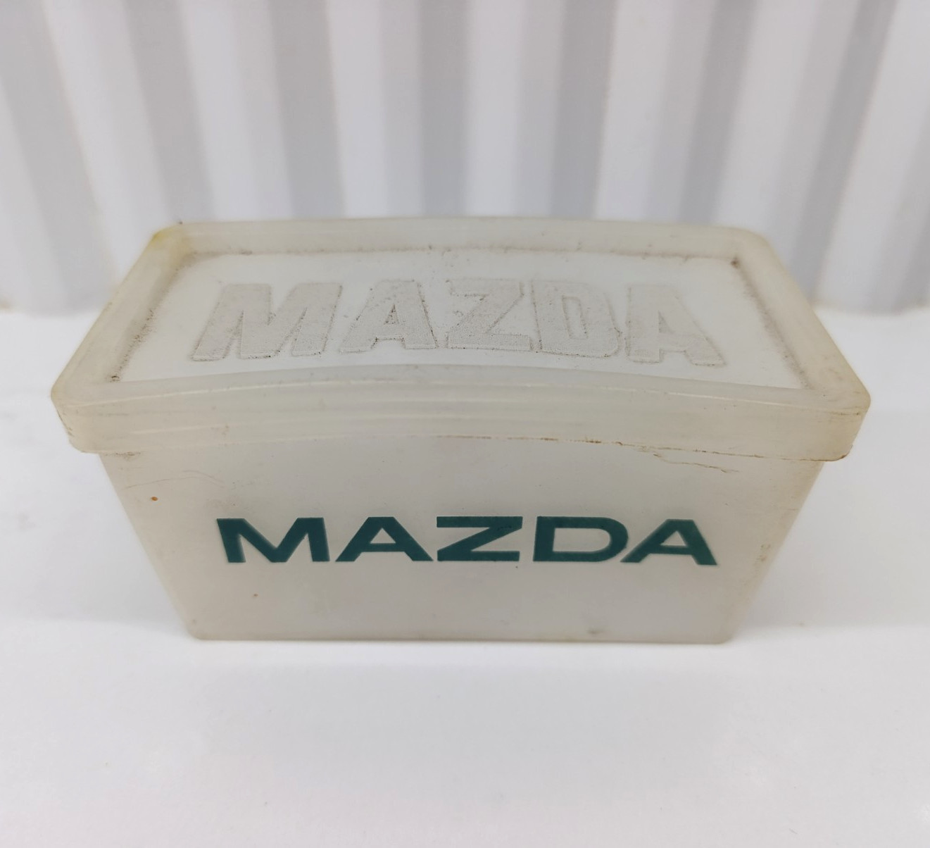Vintage MAZDA Car Bulb Box Storage Container Garage Memorabilia