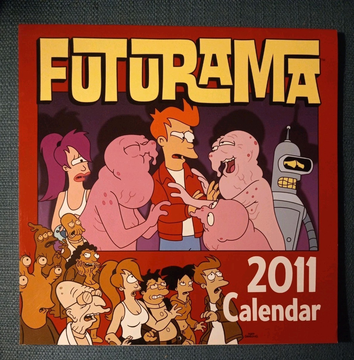 FUTURAMA 2011 Bongo Calendar Groening Simpsons Bender Opened HTF UNMARKED