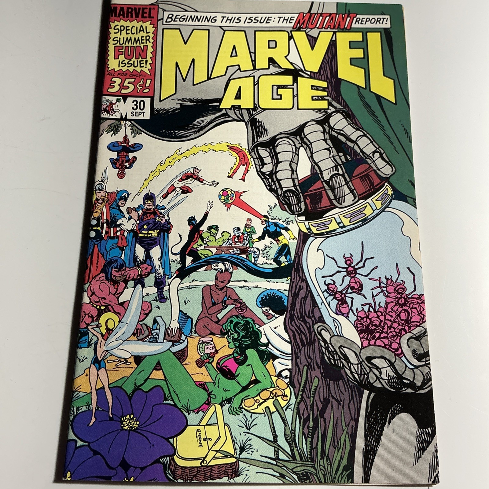 Marvel Age #30 (Marvel Comics September 1985) VF Copper Age Comic Book Dr Doom