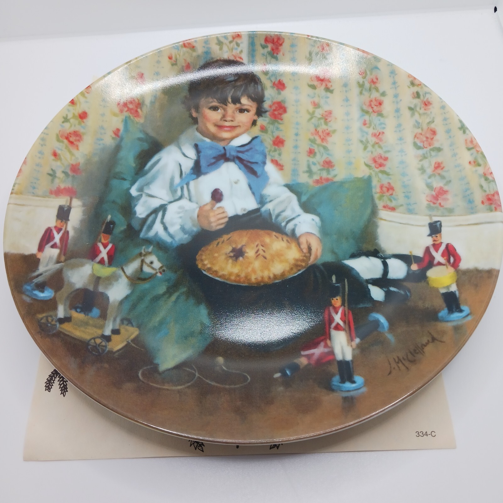 1982 RECO Little Jack Horner Collectible Plate 8 1/2\