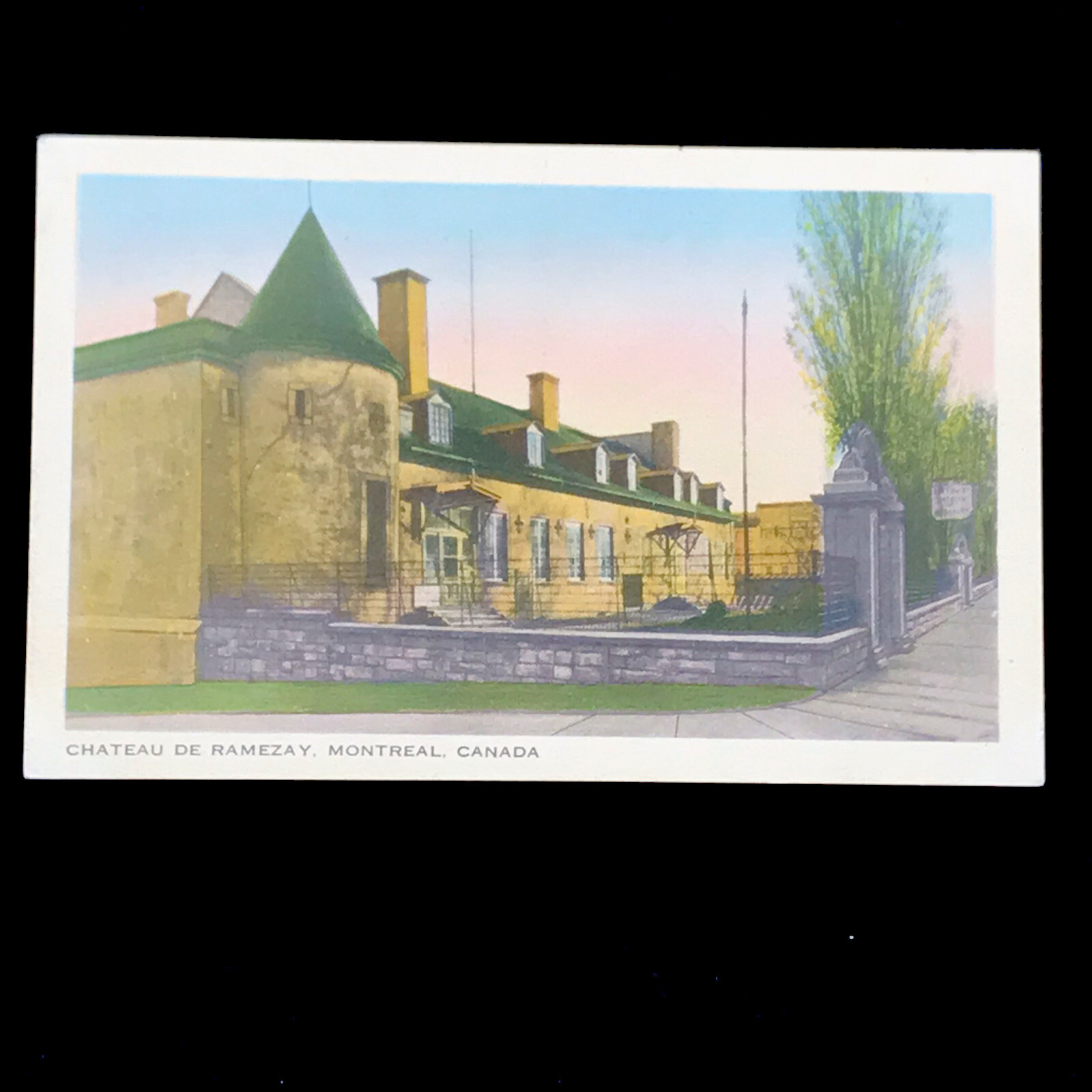 Chateau De Ramezay Montreal Canada Postcard Vintage