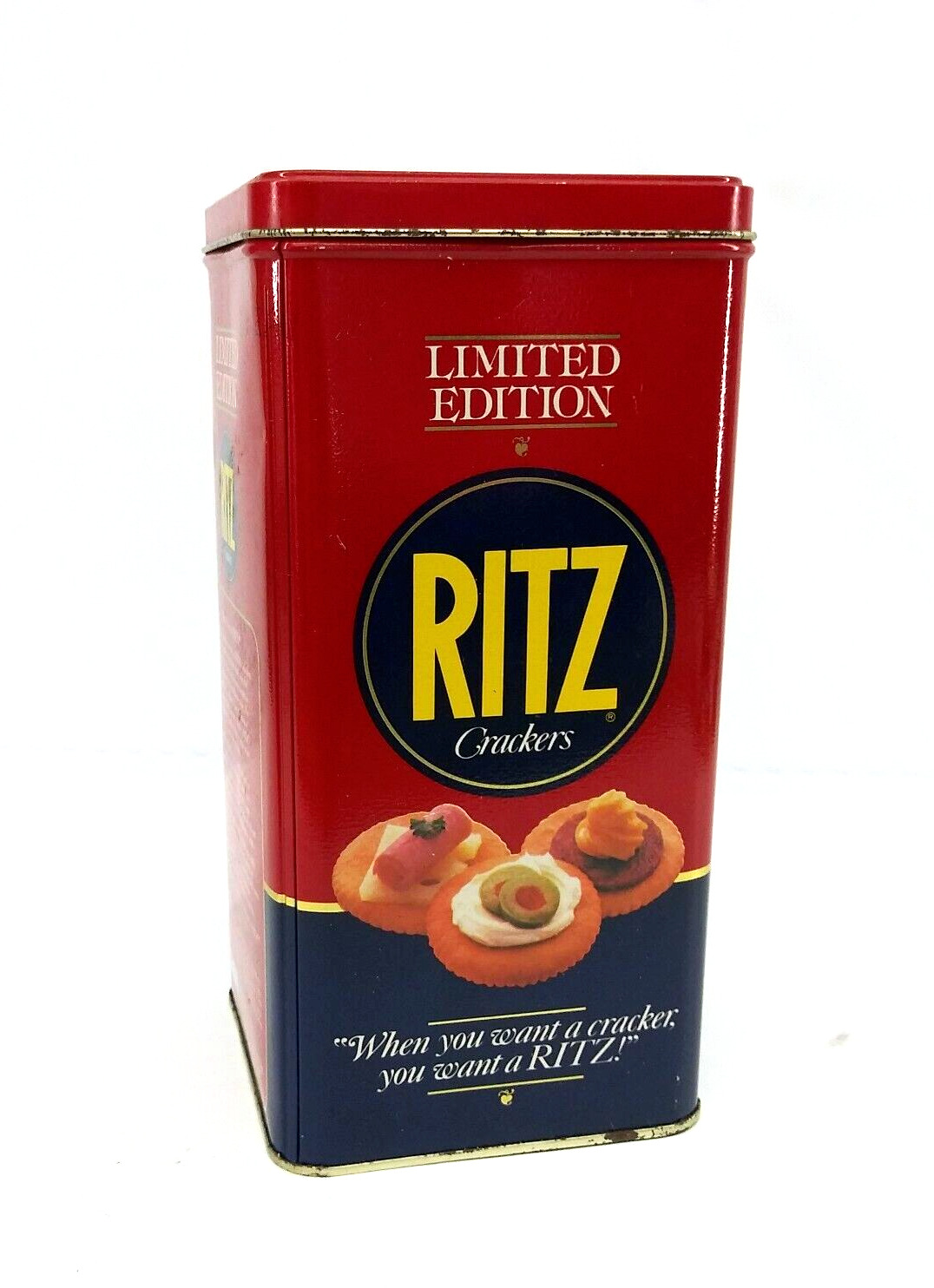Vintage 1987 Nabisco Ritz Crackers Limited Edition Collector Metal Tin Container