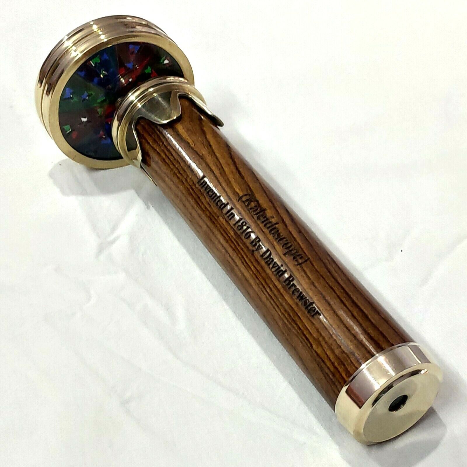 Brass wood Kaleidoscope Nautical Collectible gift